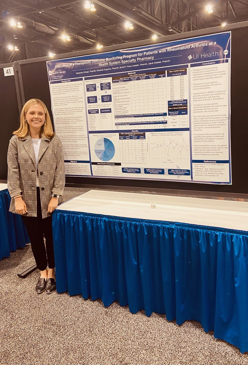 UIC_SPS's tweet photo. Last week, our PGY1 Specialty Pharmacy Residents, Dr. Alexandra (Lexie) Edinger and Dr. Tina Saleh presented their research posters at the @ASHPOfficial 2022 Summer Meeting in Phoenix, AZ. #ASHPSM22 #specialtypharmacy https://t.co/yoIbSKnb6W