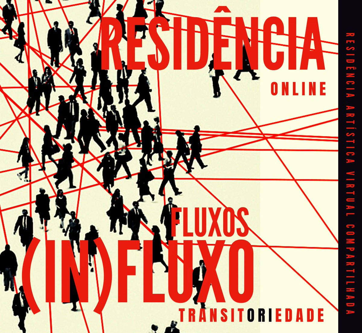 FLUXOS (IN)FLUXO: TRANSITORIEDADE
Abriu nesta segunda-feira a 2ª edição da Residência Artística Virtual Compartilhada (RAVC) que irá pensar métodos e proposituras acerca do senso de lugar e pertencimento através da interpretação sobre fluxos e contrafluxos.

#blackbrazilart #ravc