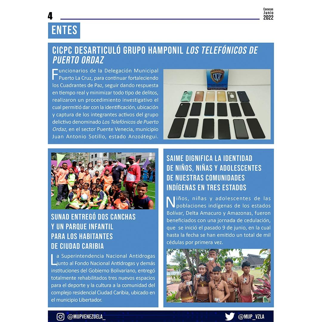 🗞 Les invito a leer las noticias más importantes pertenecientes al <a href="/MIJP_Vzla/">MPPRIJP</a>, en el portal informativo "Seguridad Ciudadana en Acción" 

#FelizLunesATodos
#SomosPatriaSoberana 
<a href="/CeballosIchaso1/">@FuerzaDinamica Remigio Ceballos Ichaso</a>