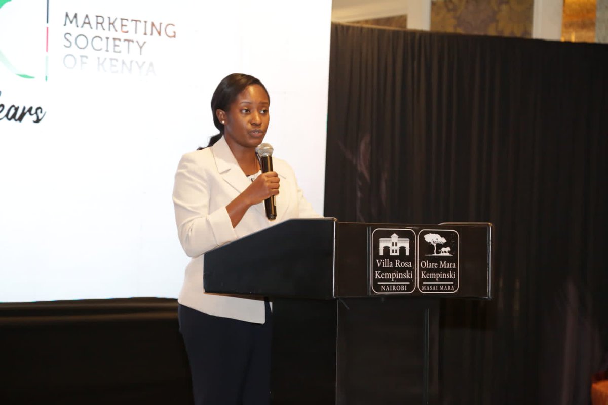 MaureenMbaka1's tweet photo. 1/2 Was honored to represent our CS @mucheru at the @msk_kenya Future Leadership Symposium. The theme of this year’s first #MarketersSummit2022 is ‘Future-nomics – Marketing in the new global economy’, a timely conversation in this #digital era. https://t.co/5w7S5SnCYY