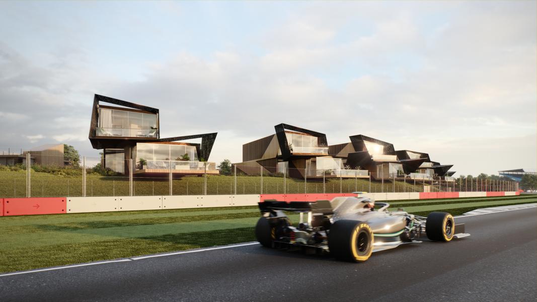 So excited to announce that ARC will be providing the fabric wraps to the new Escapade development at Silverstone escapadeliving.com
 #tensilefabric #tracksideluxury