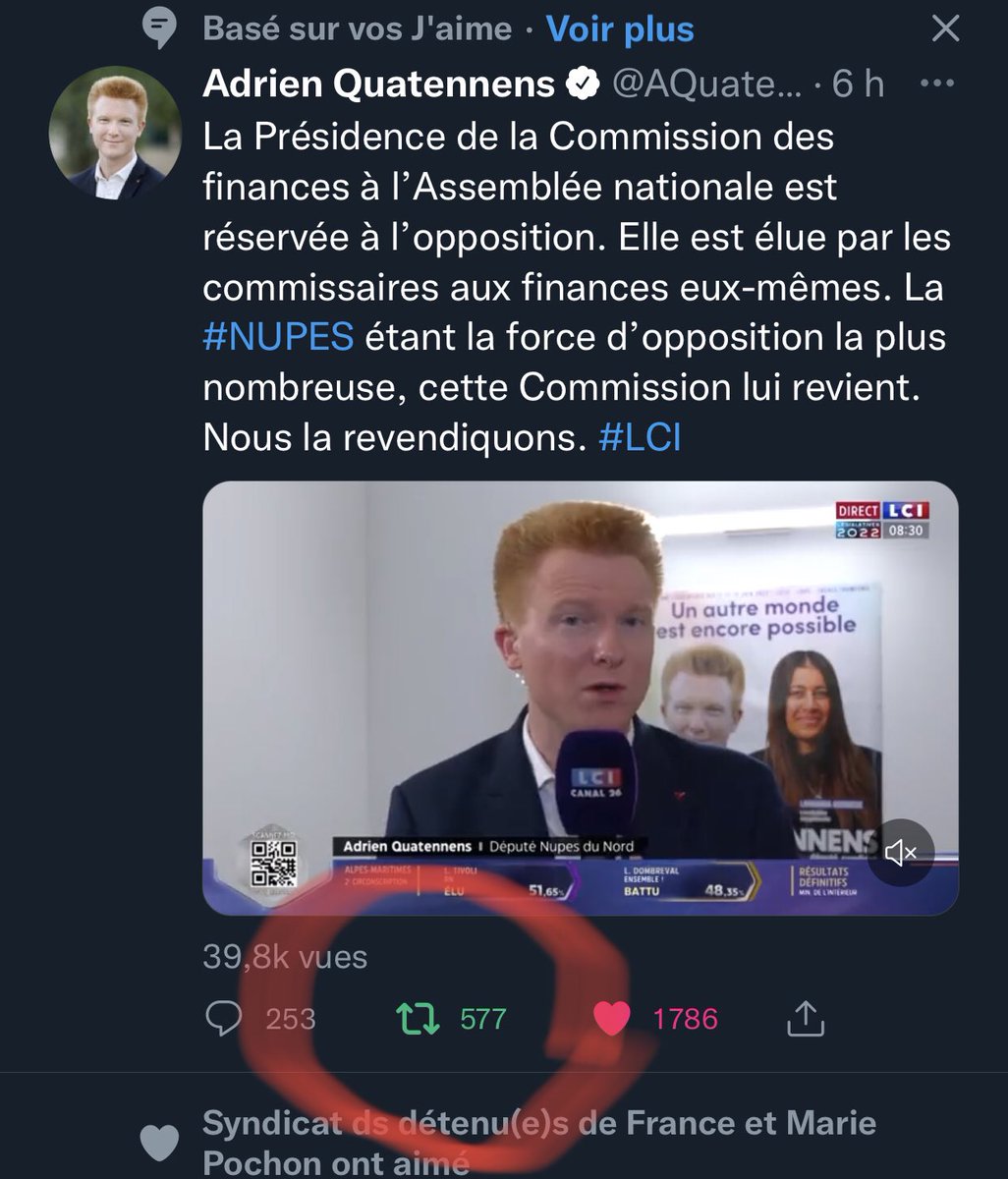 boujemaa_b's tweet image. Un signe #Nupes ... #Darmanin combien d’infractions au code électorale ? Des même qui n’existaient pas! Les élections devraient être gérées par des organismes indépendants comme la police des police! #DissolutionIGPN #DarmaninDemission @JLMelenchon @ObservatoireEP @Clem_Autain
