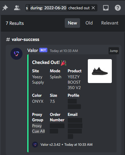Cookin Kicks (@cam073009) on Twitter photo Shout Out <a href="/ValorAIO/">Valor</a> for the software, <a href="/SneakerServer/">Sneaker Server</a> for the serevr, <a href="/ProxyCue/">ProxyCue</a> for the proxies, <a href="/VanishedIO/">VanishedIO</a> for the gmails and <a href="/aycdio/">AYCD</a> to farm them! Missing a bunch of webhooks because valor was going crazy and I had already secured my pre orders🤣🤣🤣 Shout Out <a href="/ValorAIO/">Valor</a> for the software, <a href="/SneakerServer/">Sneaker Server</a> for the serevr, <a href="/ProxyCue/">ProxyCue</a> for the proxies, <a href="/VanishedIO/">VanishedIO</a> for the gmails and <a href="/aycdio/">AYCD</a> to farm them! Missing a bunch of webhooks because valor was going crazy and I had already secured my pre orders🤣🤣🤣