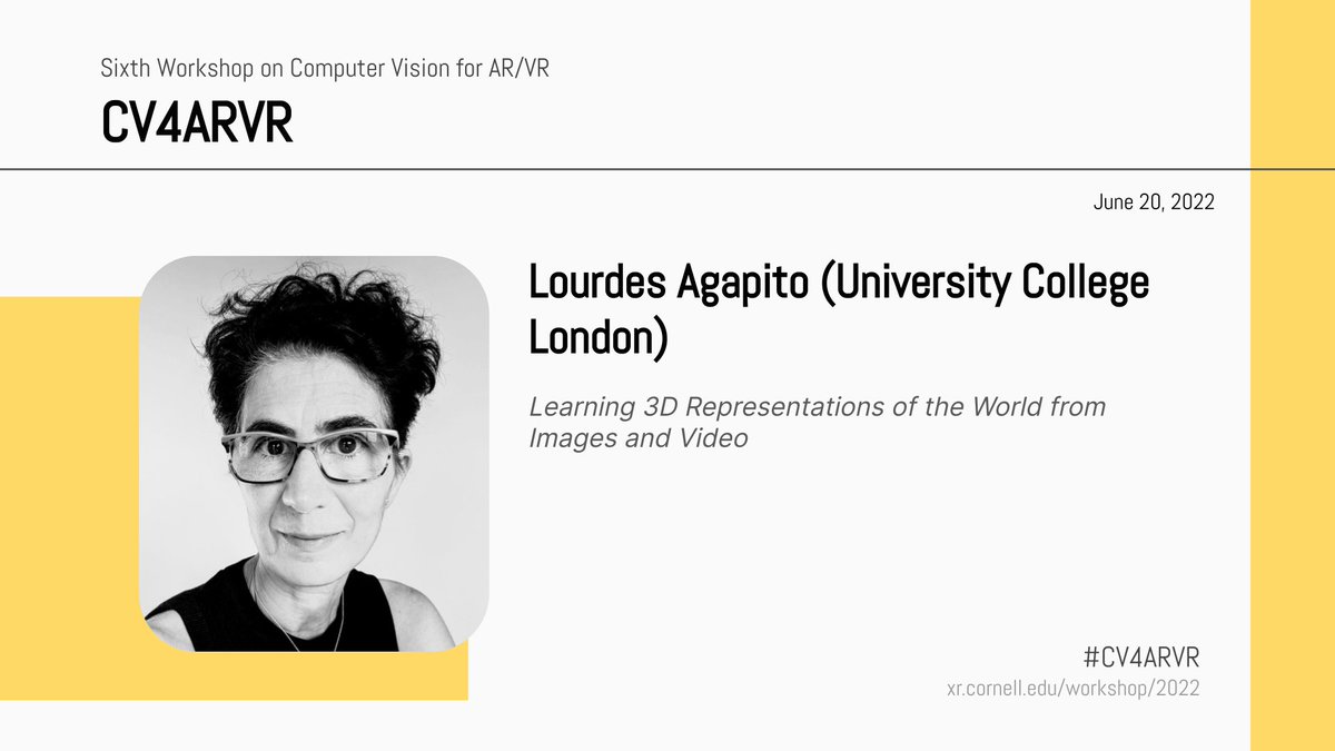 Computer Vision for AR/VR tweet media