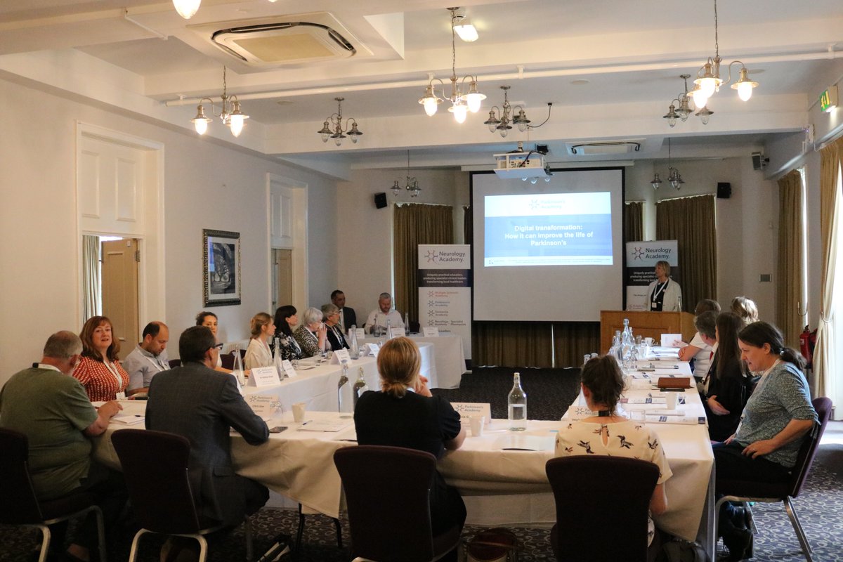 TheNeuroAcademy's tweet image. Digital transformation: how it can improve the management of Parkinson&apos;s. A meeting presented by @kinetikoshealth, @Sue_NHiS discusses why we need to use digital technology for patient management.