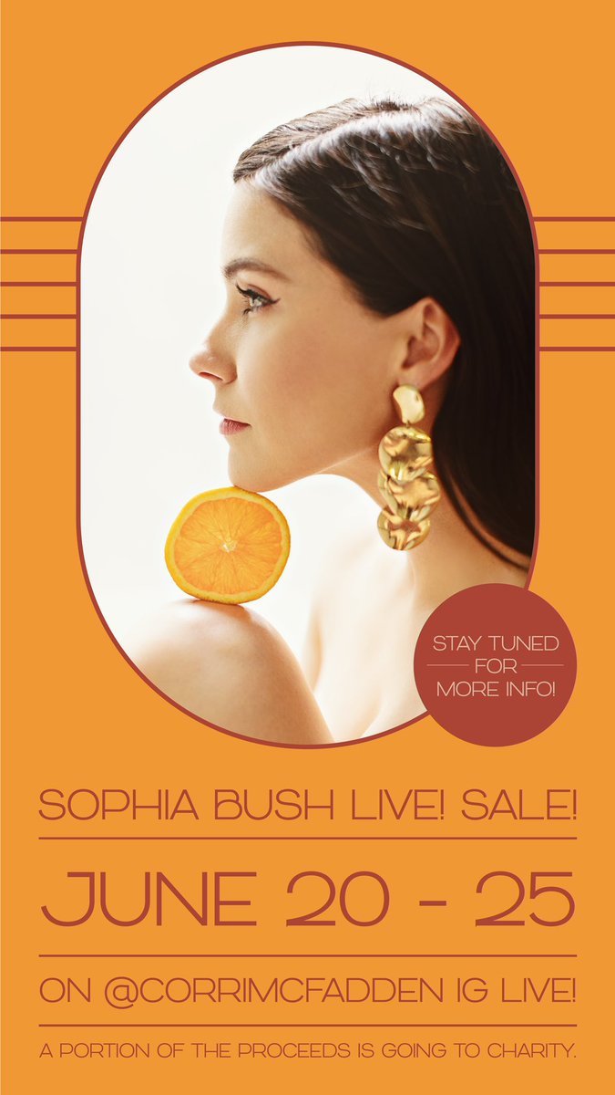 The <a href="/SophiaBush/">Sophia Bush</a> LIVE! Closet Sale Starts Today! 🌟 #SophiaBush