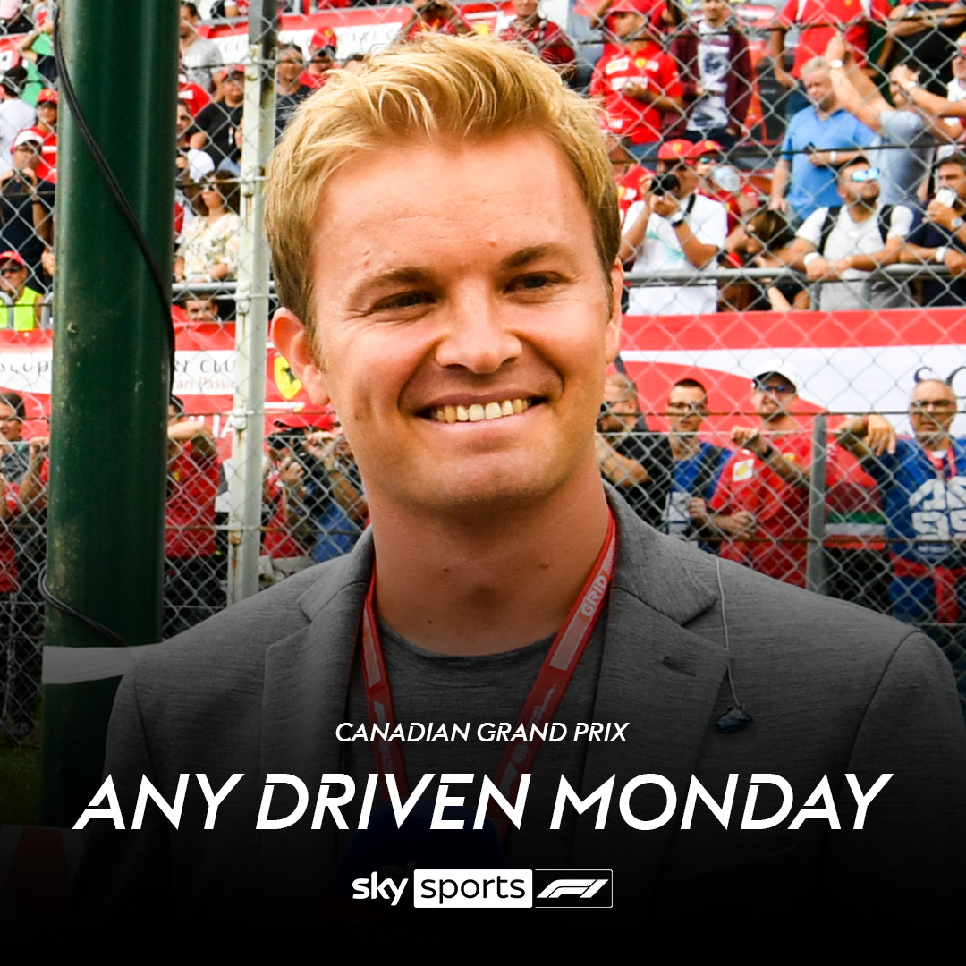 SkySportsF1's tweet photo. Today on Any Driven Monday @NicoRosberg joins us to discuss the exhilarating Canadian GP 🤩

PLUS we'll be hearing from Alfa and F1's osteopath, @OsteoGem 🦴

And host of @MissedApexF1, @spannersready 🎙️

All from 6pm on our YouTube channel 📺 https://t.co/PlZEgM6etw