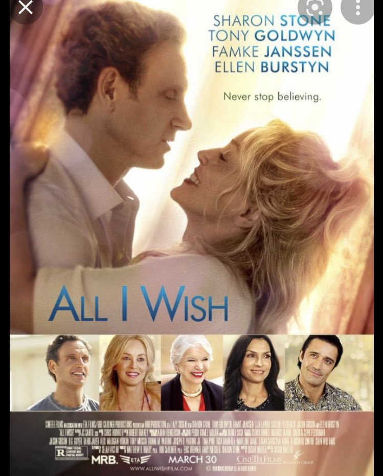 MovieListAtoZ's tweet photo. An odd couple to have fall in love, an old @sharonstone and an former president in @tonygoldwyn #AllIWish #movielist #15minuterule 5.2 #FamkeJanssen @BurstynEllen @lizalapira #CaitlinFitzGerald #JasonGibson @GillesMarini @Selah_V @Parvesh @YvonneJung1 #EricBrenner #RobCarliner https://t.co/3UxEe5DevR