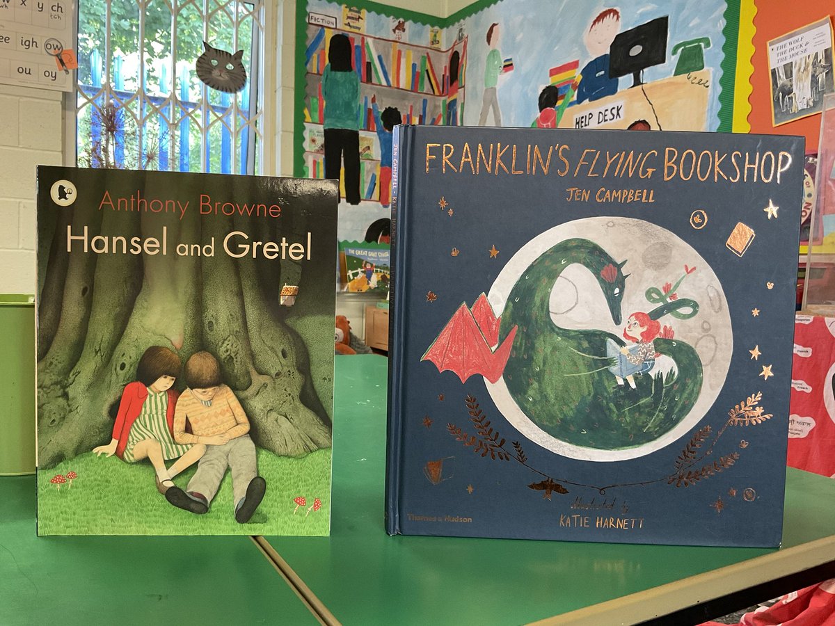 For the last few weeks of term we’ll be re-reading some of our favourite stories. We'll re-share 2 each day and vote for our favourite. The winner from today’s 2 choices was Hansel &amp; Gretel, which will join this week's other books on Friday for a further vote #readingworldcup 📚