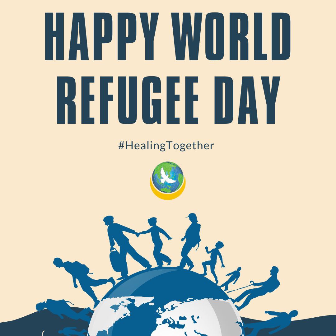 This #WorldRefugeeDay we are celebrating and standing in solidarity with refugees around the world. #HealingTogether #RefugeeWeek2022 #RefugeeWomen #PeaceWork #FreedomForAll #FreedomForWomen #WomenForPeace