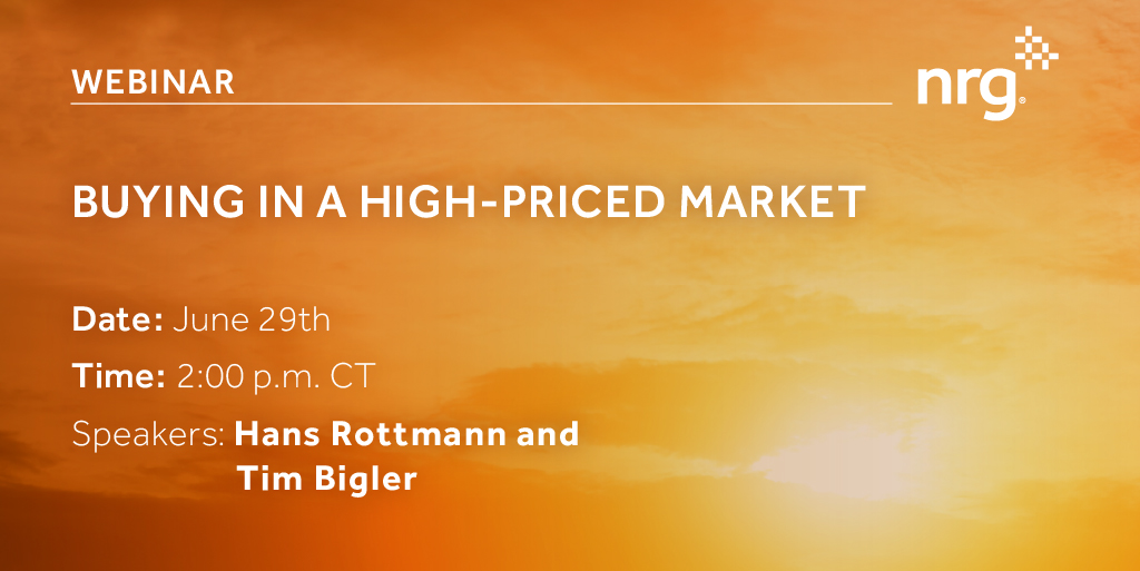 nrgenergy's tweet photo. Can your energy strategy provide stability in an unstable market? Hear NRG energy experts as they discuss how to navigate high-priced markets. Register now for this energy market webinar. https://t.co/OGMMIF8nfZ #SummerPrep https://t.co/CMIS2UkNjI