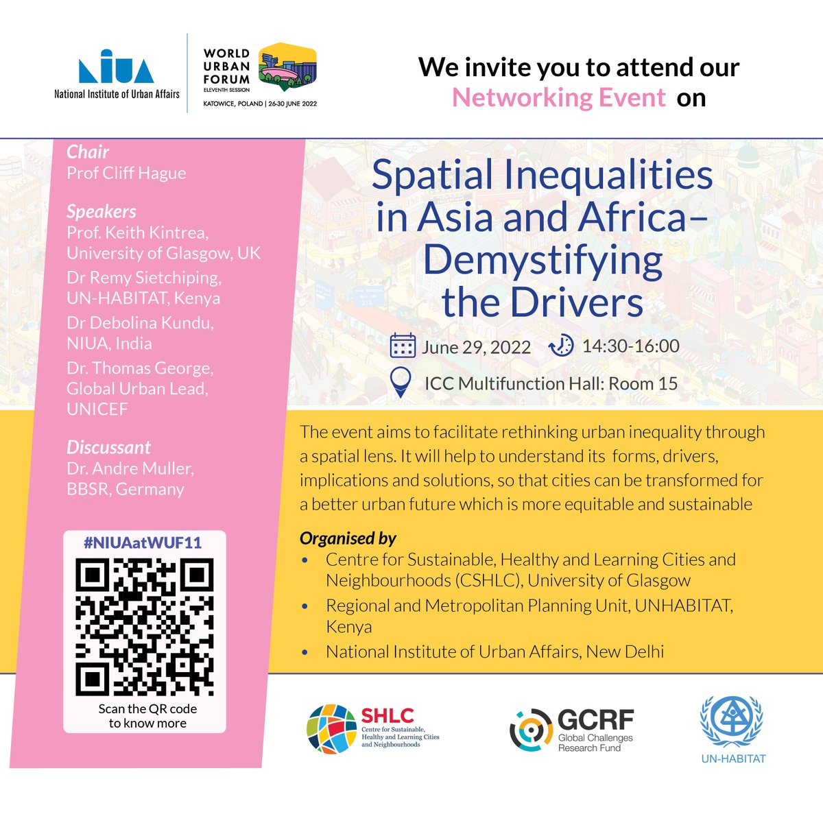 📢📢World Urban Forum 📢📢

SHLC brings news of an event happening at the World Urban Forum in Poland next week, which aims to bring a spatial perspective to debates about poverty and social exclusion.

If you are attending the WUF, it would be great to see you.