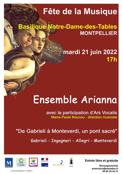 elanions's tweet photo. #Montpellier #FeteDelaMusique #EnsembleArianna
#Monteverdi #Ingenieri #Gabrielli
Avec la participations de l' ensemble de sacqueboutes de Montpellier tout nouveau et tout beau: profiter de ce son magnifique 🙂 https://t.co/Vndi7DRvwm