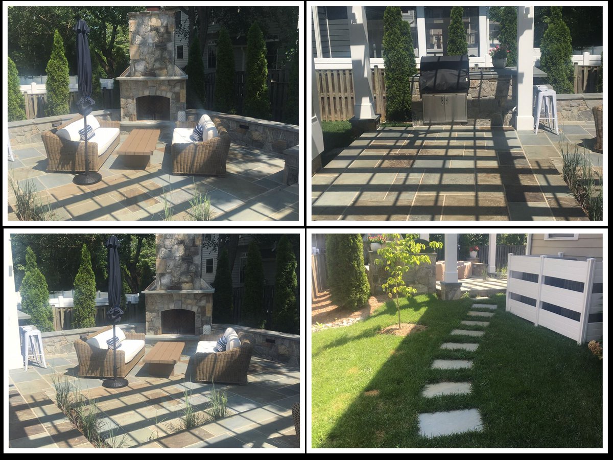 D_Landscaping's tweet photo. Gorgeous Backyard Makeover! - Project by Denchfield Landscaping, Inc. https://t.co/eG5AkvlxTi