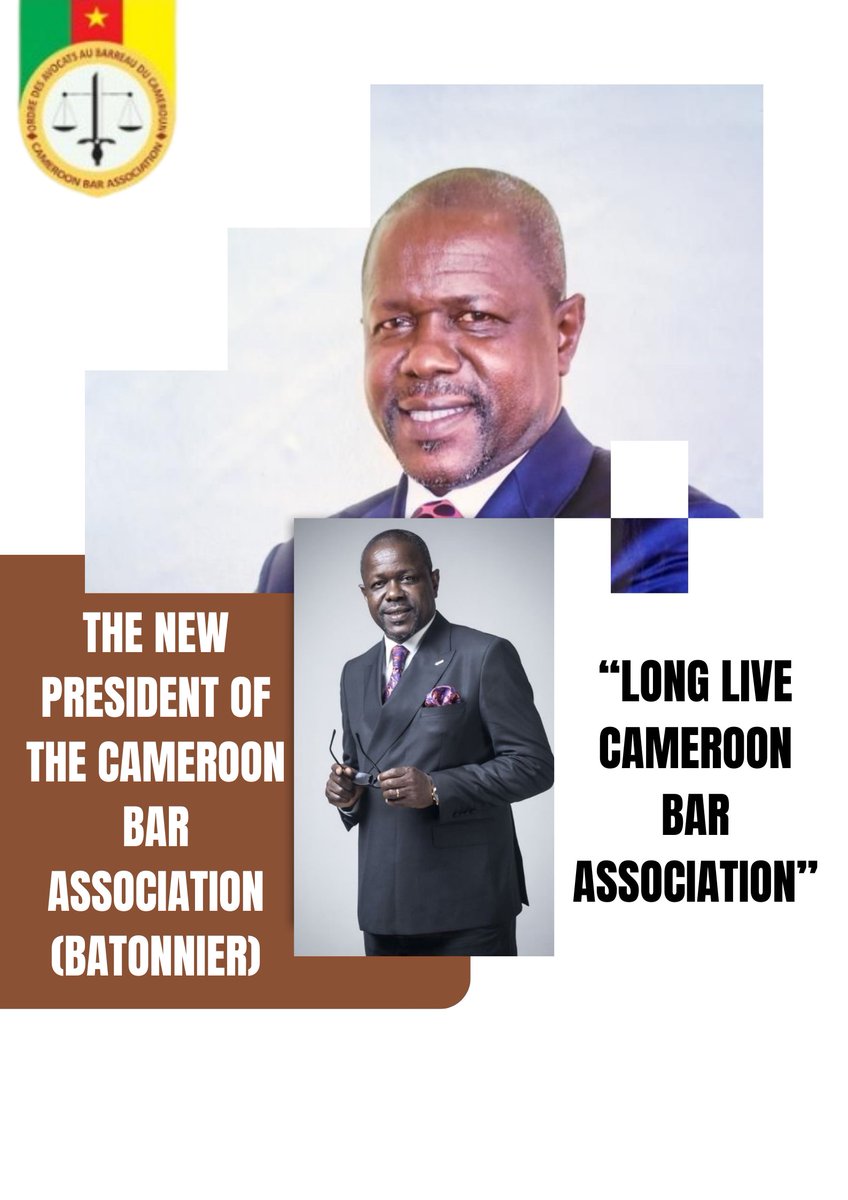 Congratulations to the 14th Batonnier of Cameroon Bar, Mbah Eric Mbah. Today the real work begins. We have your manifesto. You have the steering wheel. Other 14 BCMs are in the same car now &amp; the entire body of lawyers are in the cars behind you.  The Lord will guide you. Go.