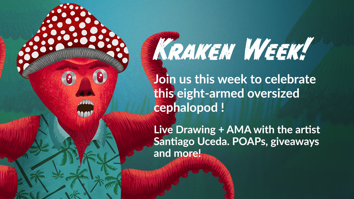 cryptomonsterlb's tweet photo. GM Monster fam! It's Kraken Week! This tentacled, oversized cephalopod is always eager to give an eight-armed, rib-cracking bear hug to unsuspecting sailors and unlucky opponents in the ring.
#kraken #cryptid #NFT #cryptomonsterlab #monstersquad https://t.co/kj54laNnG7