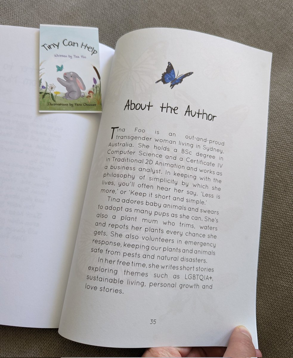 MindYourself_A's tweet photo. It's #pridemonth! I hope you'll support #lgbtqia2s artists &amp; businesses like this children's book that was also written for adults - #tinycanhelp.

Love this book's message: You don't have to be helpful to be #worthy of #love. And do things that make your life meaningful. https://t.co/LkSjfft8QQ