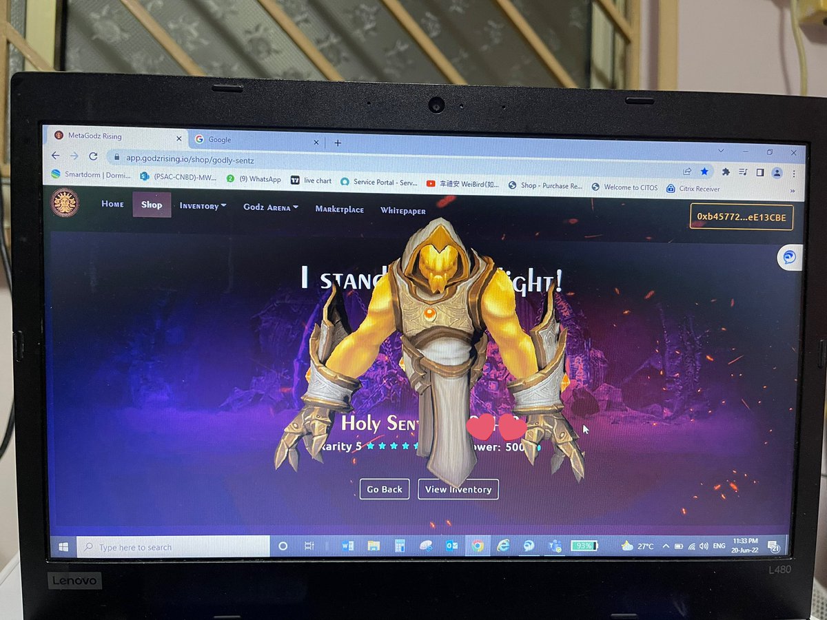 ahki_occ's tweet image. Just mint my 1st Sentz
@nickjperoni @CryptogodzNFTG 
To the moon