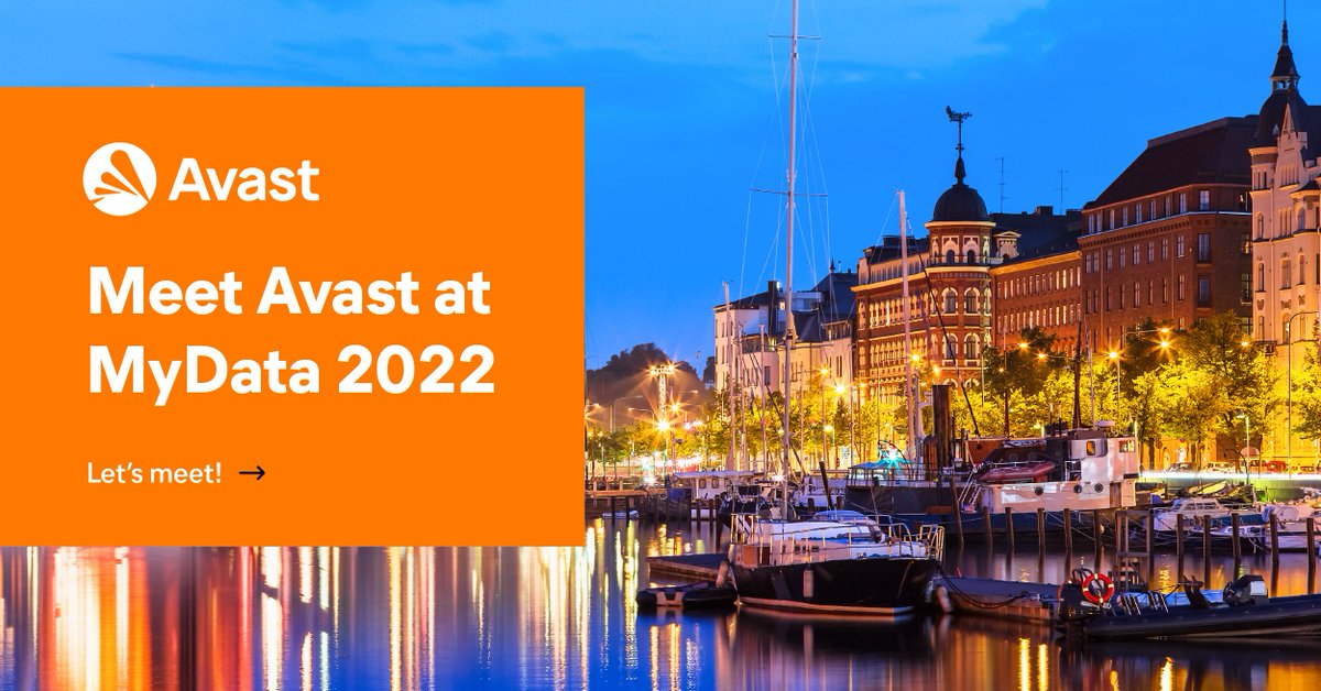 The <a href="/Avast/">Avast</a> team will be at #MyData2022!

Book a meeting with our team by leaving a comment or emailing us at identity@avast.com

#PersonalData #DataEconomy