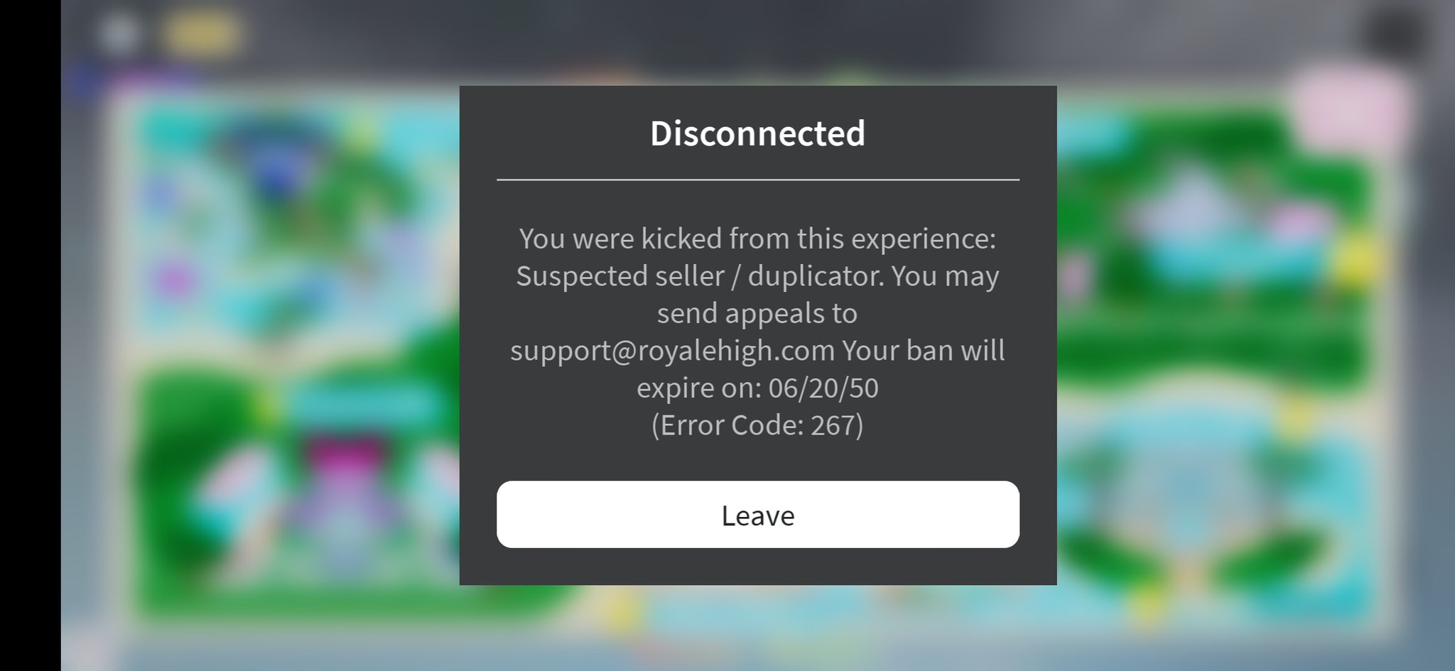 I got BANNED from Royale High 