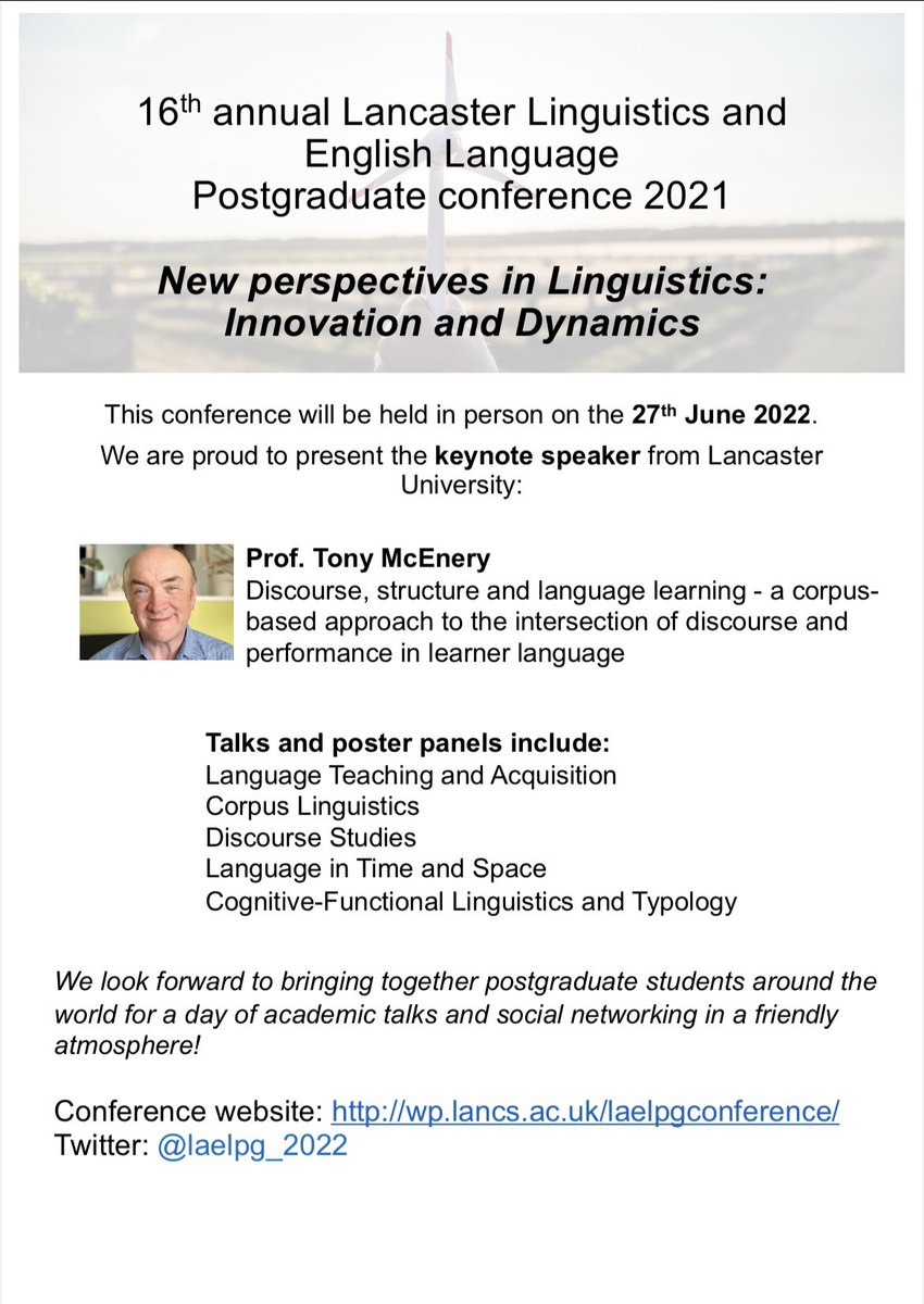 Registration is still open to join us at the <a href="/LAEL_LU/">Linguistics and English Language, Lancaster Uni</a> PG Conference!