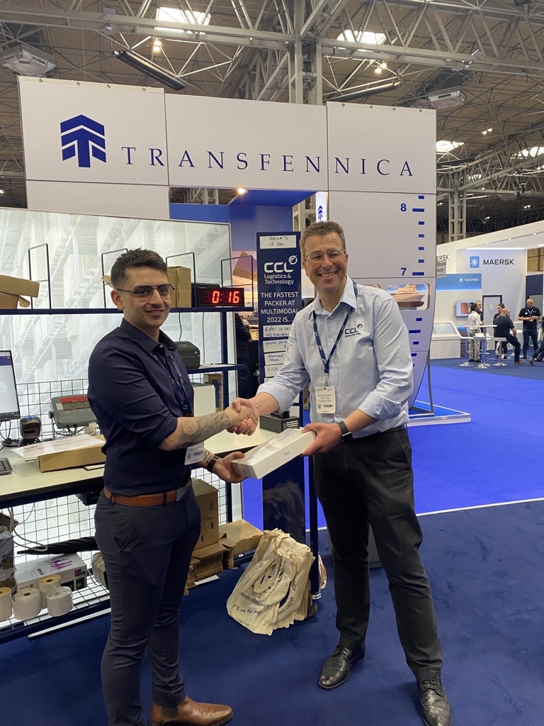 Showing how our pack #technology can help you dispatch orders 10x faster was #multimodal22's challenge winner, <a href="/KaviDhany/">Kavi Dhany</a> from <a href="/HdForwarding/">HD Forwarding</a>, with an incredible time of 15 seconds! 

Enjoy your iPad, Kavi!

Find out how we can help you dispatch faster: bit.ly/3y55NLQ