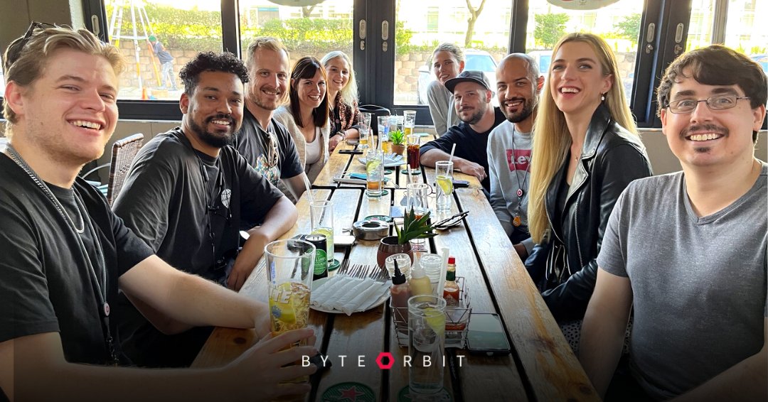 ByteOrbit's tweet photo. Something you should know about us is that we will find ANY excuse to have team lunches. 😂🍔🍕 #ByteLife https://t.co/zATiYwNW9F