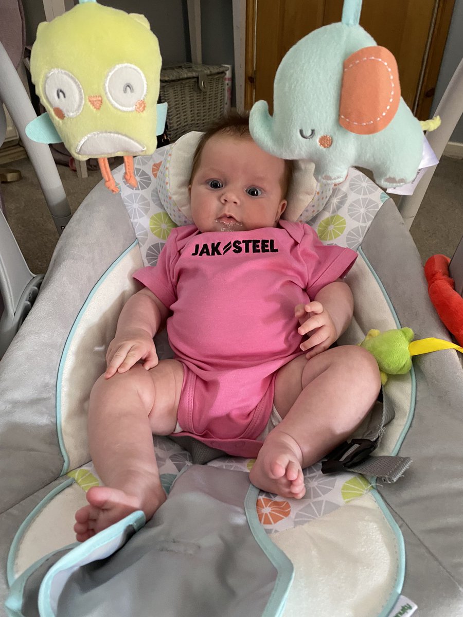 Big thanks to Dan/Ben at <a href="/jaksteelsupply/">JAK Steel</a> for the baby grow for my little Lucy, she’s representing Jak Steel with pride! #JakSTeel #N01SteelSuppliers #Lucy