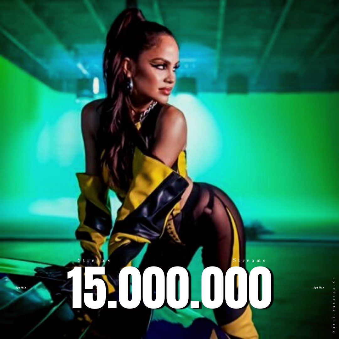 Natti_Data's tweet image. “ZONA DEL PERREO” ha superado los 15 Millones de Streams en la plataforma de Spotify.