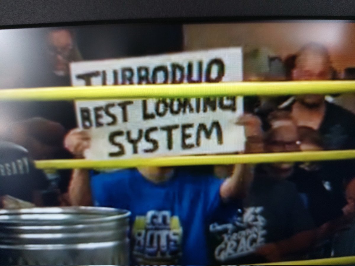 _joshuaTurbo's tweet photo. Last night's @IMPACTWRESTLING #Slammiversary ppv had the very best sign I've ever seen!! #turboduo #turbografx16 https://t.co/eIaXSKPYLM