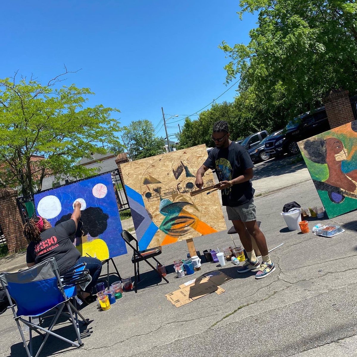 Supporting Juneteenth on Mt Vernon Ave @osue_franklincounty @socialchangeosu @pactcolumbus @studentlifeosu @columbusurbanleague