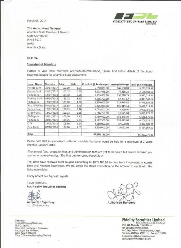 Odogwu_cc's tweet photo. Did Peter Obi leave "over" 75bn investment in Anambra State Purse? YES
I'd clear this one more time with documented evidence.
1st Frame - Peter Obi's handover note
2nd-4th Frame - Documented evidence of investments with Fidelity Securities, Access and Diamond Banks.
Be Informed!! https://t.co/hjrpX75TQZ