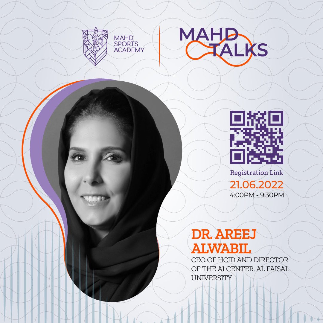MahdAcademy's tweet photo. ـ غــدًا 🗓
ـ 4:00 م حتى 9:30 م ⌚️
🎙| الاطلاق الرسمي لسلسلة #حوارات_مهد للابتكار الرياضي في مدينة الملك عبدالعزيز للعلوم والتقنية بالرياض 📍
#MahdTalks 🎙 https://t.co/RBbo0ywvXm