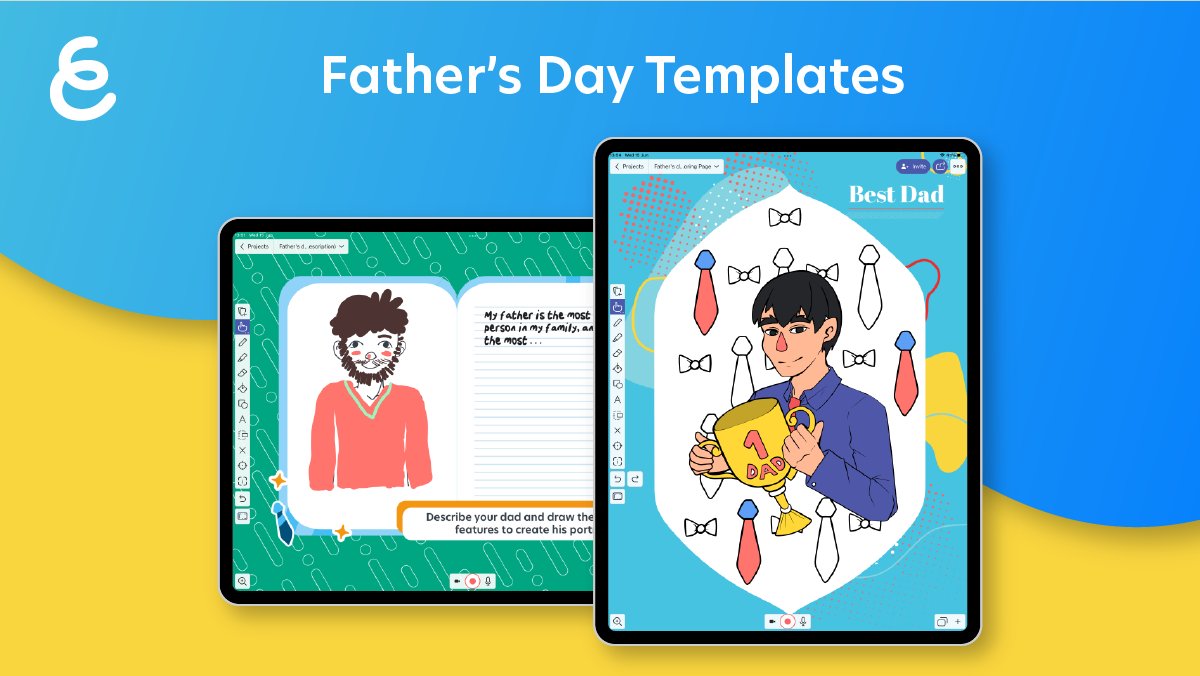 explainevrythng's tweet photo. #FathersDay is celebrated this week in lots of countries. 
We provide you with brand new templates you can use to prepare a lesson about dads and this day. 😊
Explore our templates gallery, use them, and show us what your students have prepared.👀 https://t.co/zAE4brwRnG