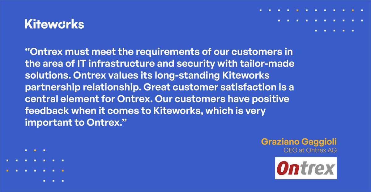 Kiteworks's tweet image. Through the #KiteworksChannelFirst Program, solution providers and resellers can bolster their portfolio with a content communications approach that streamlines the send, share, receive, and store of sensitive data. Thanks #Ontrex for being a great partner!hubs.ly/Q01cgML_0