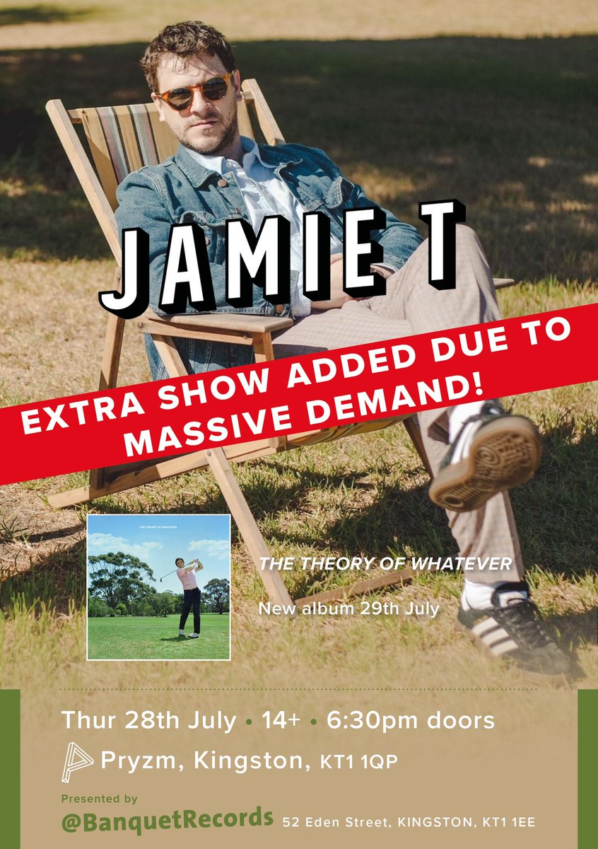 First <a href="/BanquetRecords/">Banquet Records</a> show sold out. Second show will be on sale tomorrow at 11am jamiet.lnk.to/BanquetExtraSh…