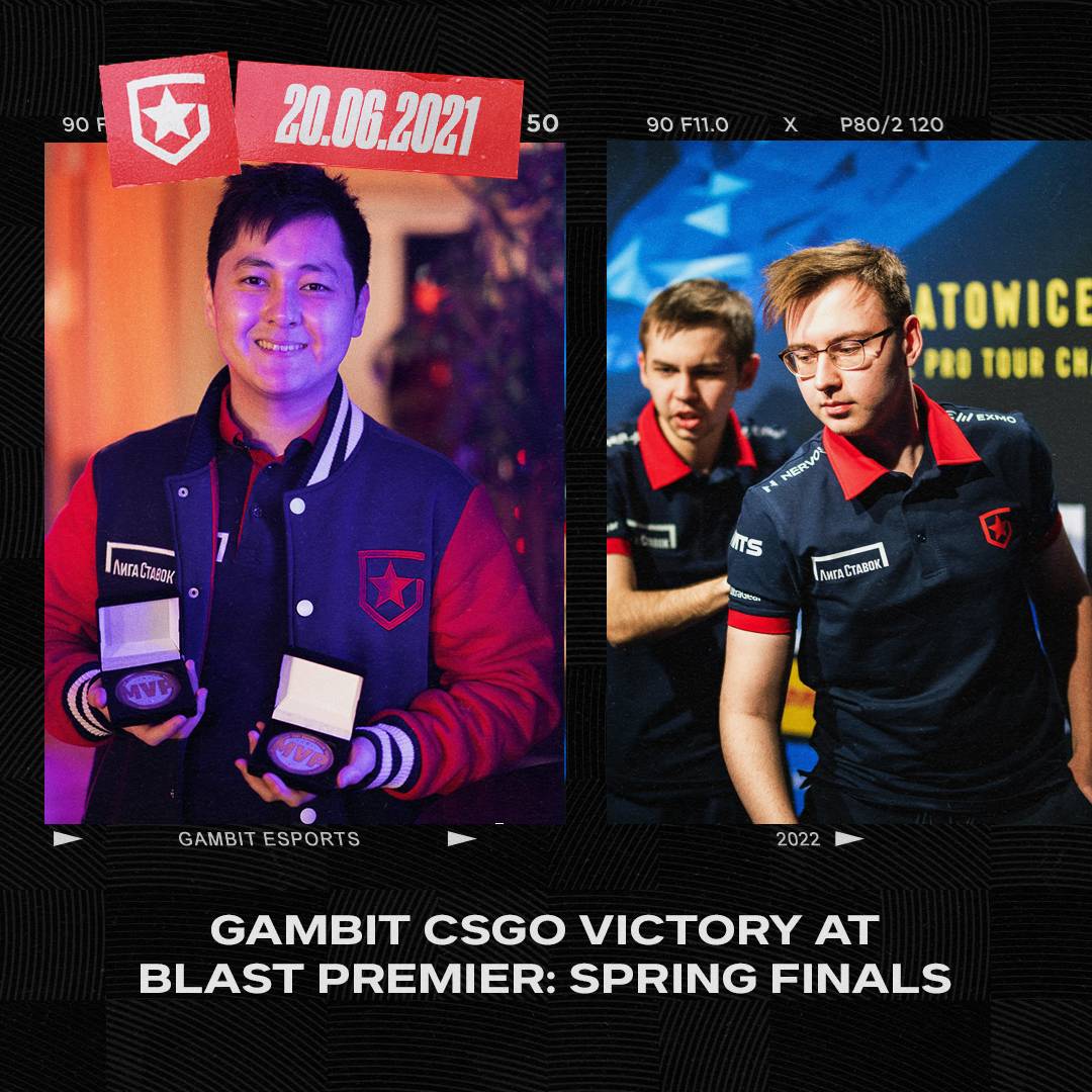 On this day one year ago #GambitCSGO won #BLASTPremier: Spring Finals and @HObbitcsgo earned his third MVP title 🏆