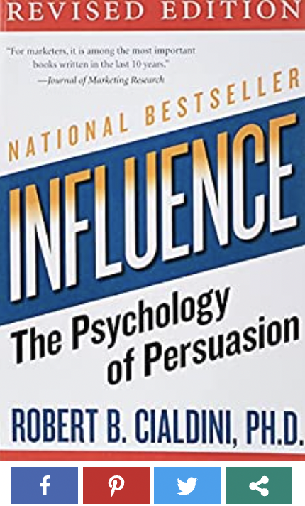 Dmurr68's tweet photo. 2. Influence by @RobertCialdini 

What it will teach you:

- Six principles that influence customers’ behavior https://t.co/NyAR0aLEjA