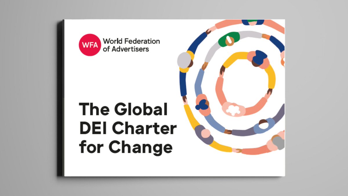 wfamarketers's tweet photo. 🔴 WFA is launching the Global DEI Charter for Change at #CannesLions, with the aim of driving real actions &amp; improving the lived experiences for multiple groups working in the marketing industry: https://t.co/ANECulRcEe

Get your copy of the Charter here: https://t.co/Fr6AJK3A6g https://t.co/kXz9QNI0Dv