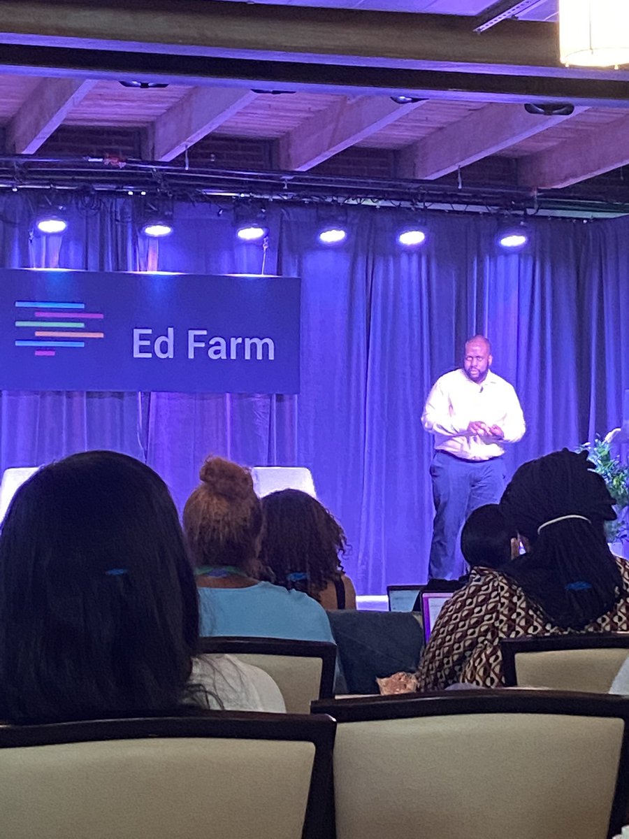 MsMitchellMedia's tweet photo. Pumped after an awesome Keynote by @TheJLV author of #ThisisNotATest . Ready to bring the @EduColorMVMT to @APSBoydES @_EdFarm @PrincipalK_APS @apsupdate @JenWinSaunders @pthetechcoach @TeamBorders @_EdFarm #LearnWithEdFarm #woke #FutureReadyLibrary https://t.co/Pj0O8RoHq4