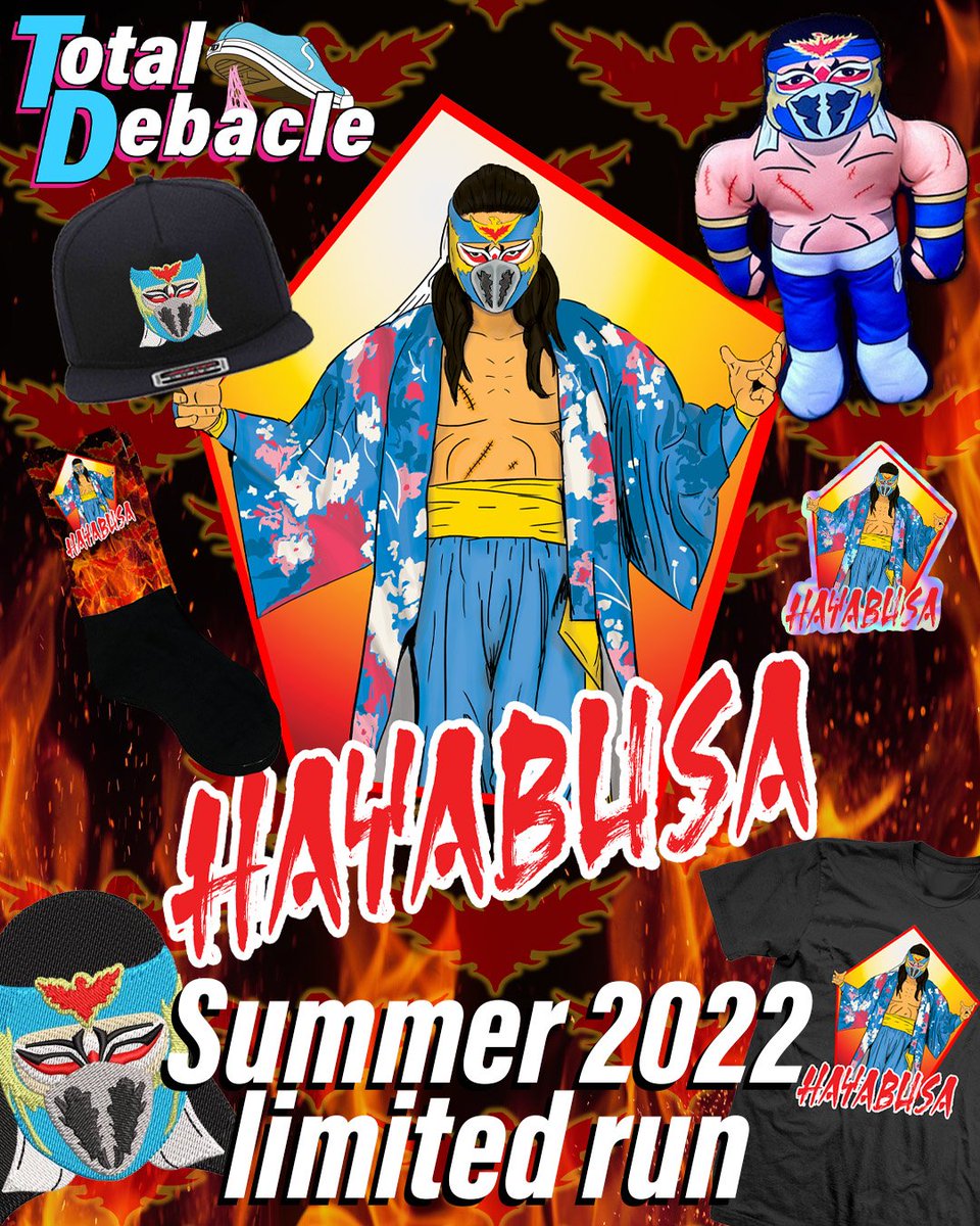 TotalDebacleCo's tweet photo. New Hayabusa limited run is available now!  https://t.co/SxbX0scJiZ https://t.co/ph8EmEjB2g