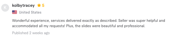 What our clients say about our #presentation team?

Order a PowerPoint presentation / pitch deck / capability statement on <a href="/fiverr/">Fiverr</a> >> fiverr.com/reprezent