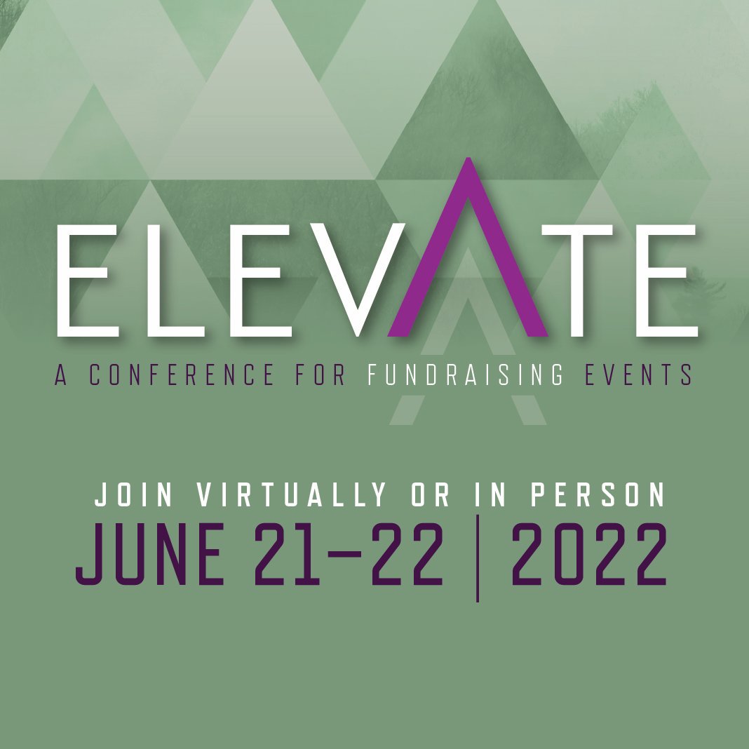 There's still time to join us at Elevate—a hybrid conference about fundraising events—happening tomorrow.

Register now: elevatenonprofit.com