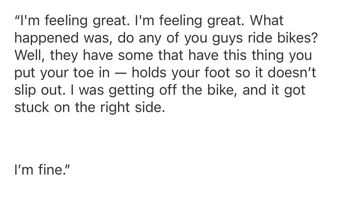 taradublinrocks's tweet photo. Meanwhile, Trump would’ve blamed the bike, the pedal, his shoes, & gravity if he was ever able to even hoist himself onto a bicycle #LetJoeLive https://t.co/pkRDkT7lrf