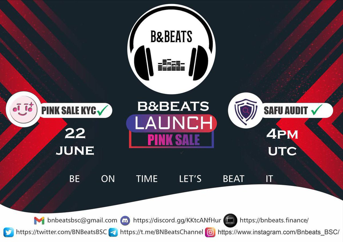 GiveAwayHost's tweet photo. $150 in 24 hours 🕊🎧🎶

-RT + Follow @BNBeatsBSC
-Join https://t.co/4v6wIGncXX + proof 

For more info: https://t.co/EFnEmrmZsr https://t.co/8DnHmjT7IN
