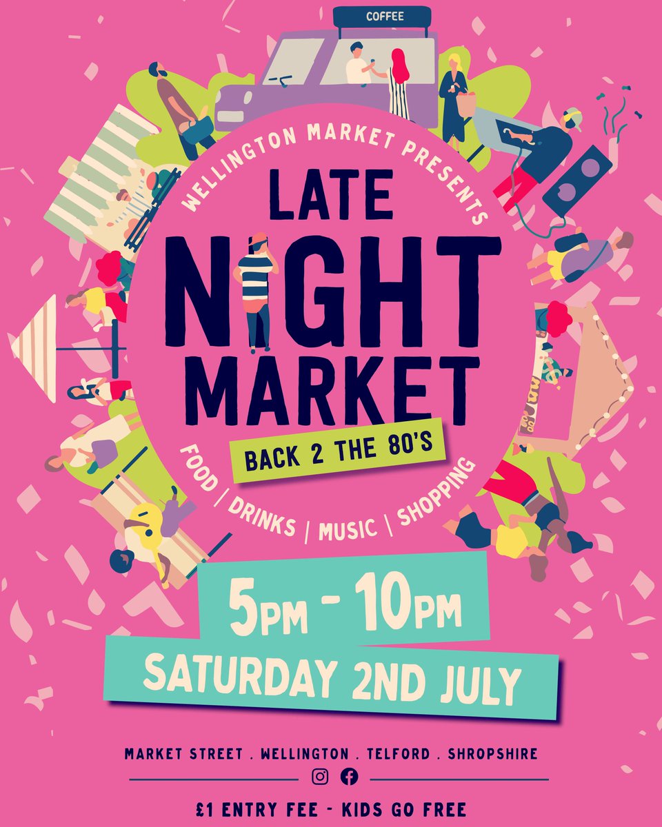 ParkStreetKitc1's tweet image. A VERY important date for your diarys 'NIGHT MARKET: 2/7/22'
Theme: Back 2 the 80's! Seeyou there 🤘🏽🙌🏽👊🏽👍🏽👌🏽
parkstreetkitchen.co.uk

#pstreetkitchen #wellingtonmarket #latenightmarket #backtothe80s #wellingtonfoodcourt #wellingtonfoodquarter #lovewellington #wellingtonfoodies
