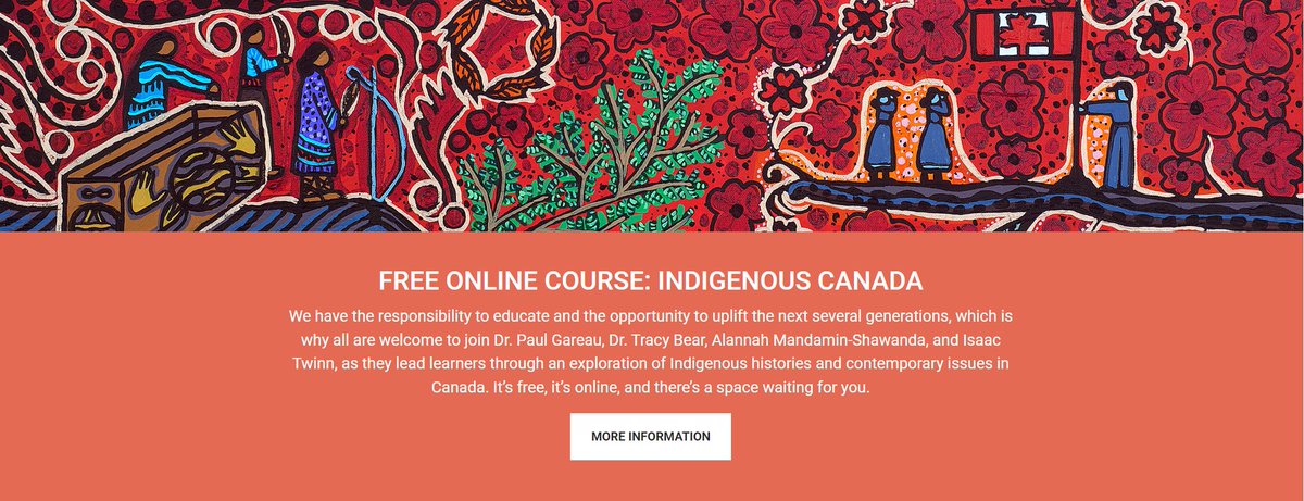 Indigenous Canada is a free, 12-lesson online course from the Faculty of Native Studies that explores the different histories and contemporary perspectives of Indigenous peoples living in Canada.

Sign up now: bit.ly/3NeUpBK

#NationaIndigenousHistoryMonth