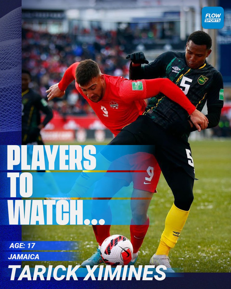 FlowSportsApp's tweet image. At just 17 years old, Tarick Ximines is an upcoming player for Jamaica, making two appearances for the senior Reggae Boyz in World Cup Qualifiers.

Emerging as a schoolboy standout, the defender has proven to be a versatile asset for club and country

#PlayerHighlight #FlowSports