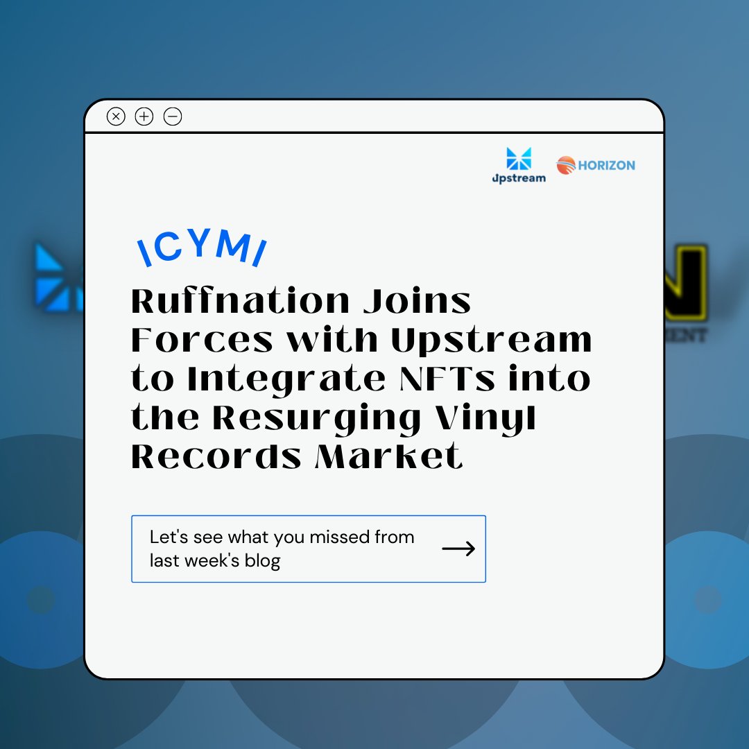 UpstreamXchange's tweet photo. ICYMI π
Check out last week's blog to read more on Bringing Digital Collectibles to the $1B Global Vinyl Record Market! ππΆ
:
https://t.co/fLm6pSIV1t
:
#blockchaintechnology #authentication #ownership #vinylrecords #NFTs #Ruffnation #juneteenth https://t.co/Ev2cUUCKRO