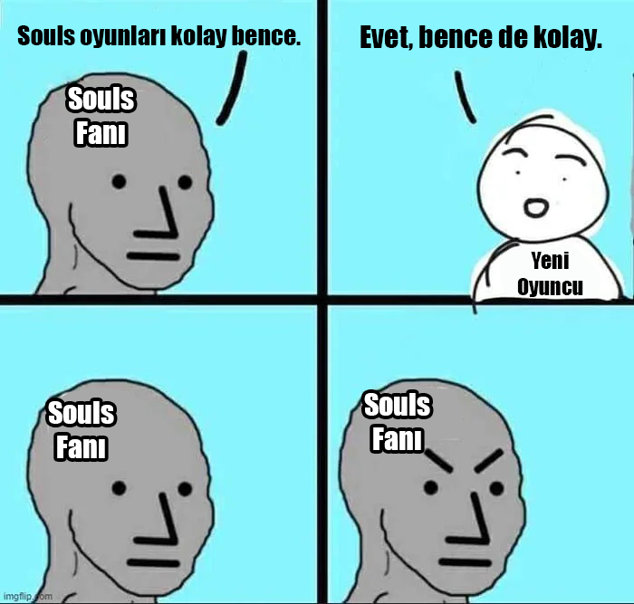 Multiplayer_TV's tweet photo. Souls oyuncusu alınganlığı. 👀 https://t.co/YXHHZgpk7I
